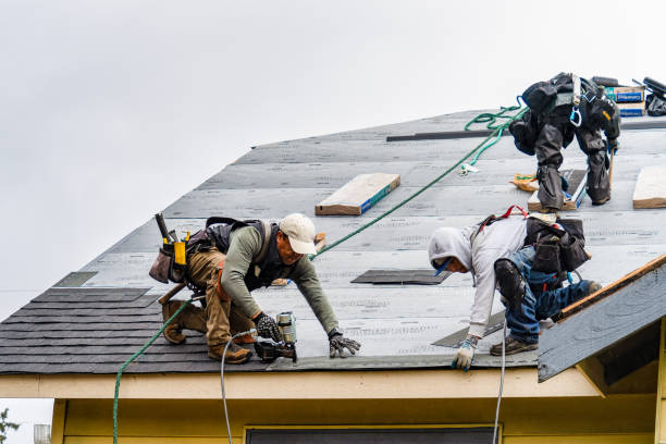 Professional Roofing technician working in Dravosburg, PA